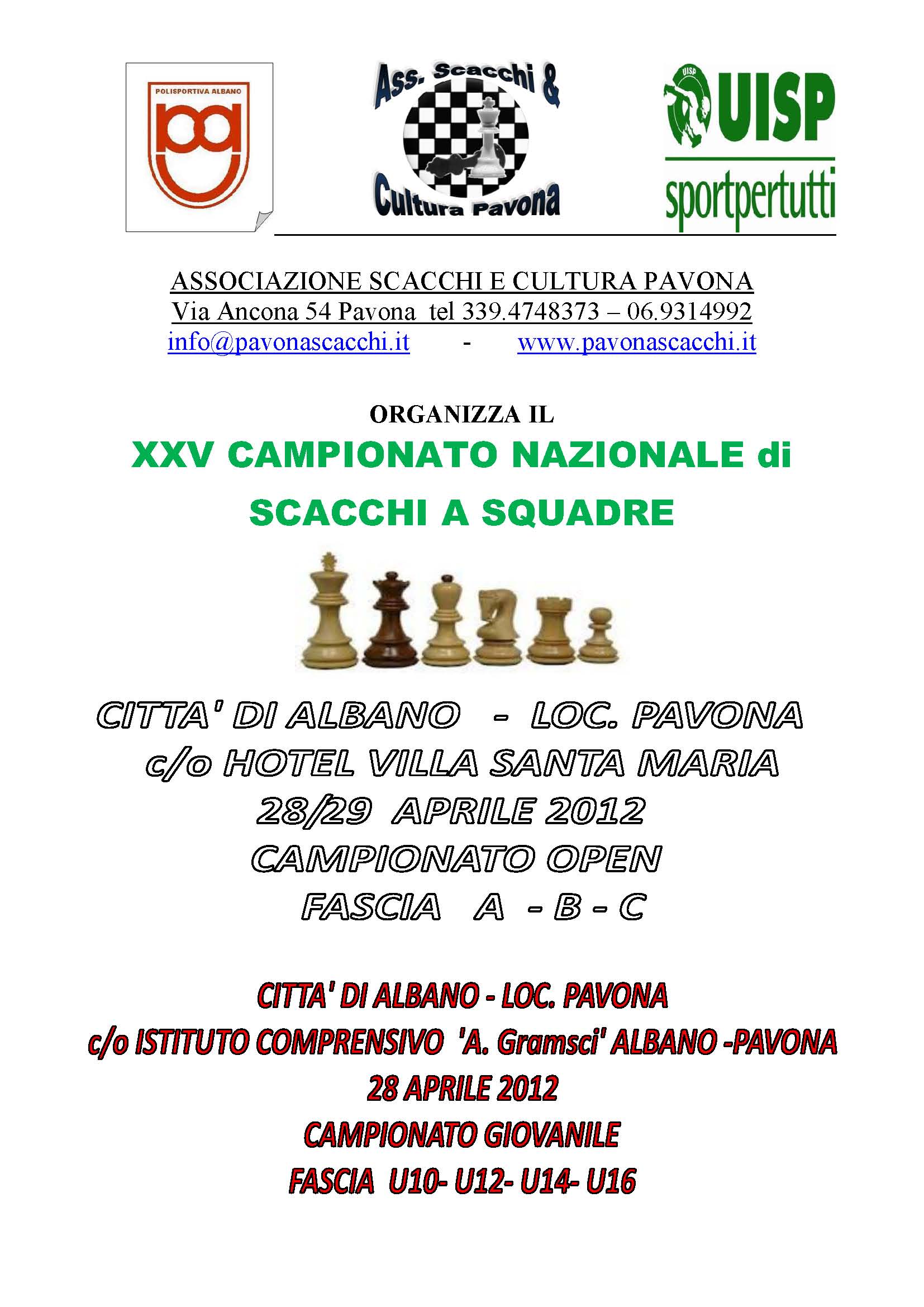 XXV CAmpionato Italiano a Squadre